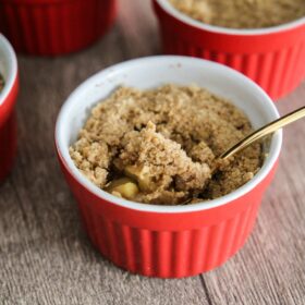 apple crumble Rezept leicht