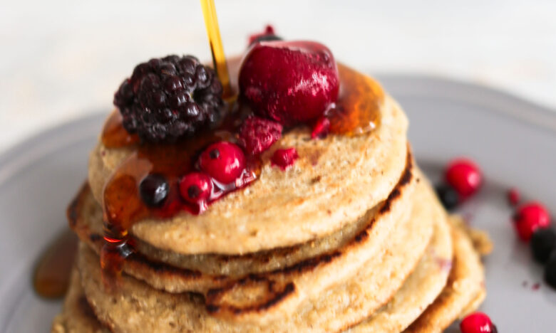 Frühstücksidee: Gesunde 3 Zutaten Pancakes - schnell und lecker