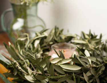 Olivenkranz binden DIY
