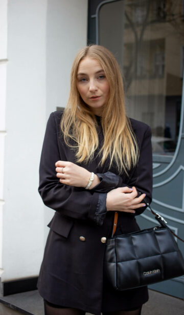 blazerkleid kombinieren