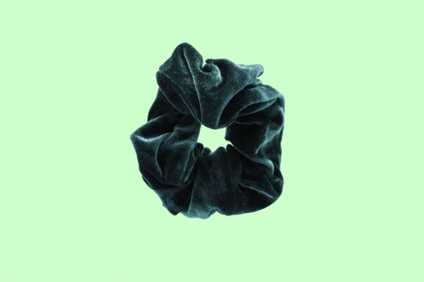 Nature-grün-Samt-Haargummi-Scrunchie