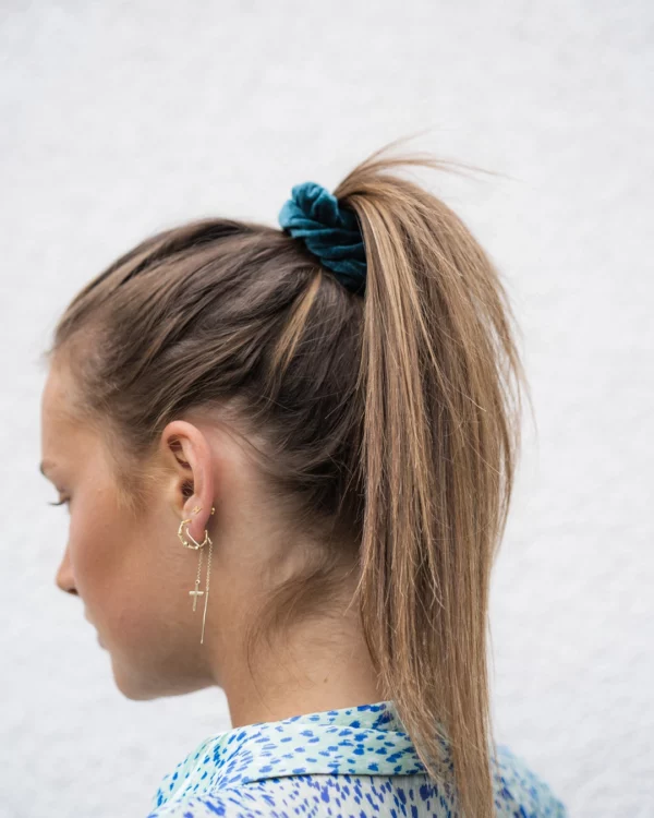 Samt Haargummi – Scrunchie Nature – Bild 3