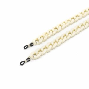 Brillenkette Acryl Cream