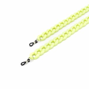 Brillenkette Acryl Lemon