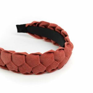 Geflochtener Haarreif Rostrot