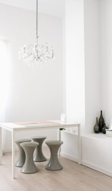 interior of stylish room in creative minimal modern design