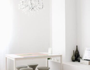 interior of stylish room in creative minimal modern design