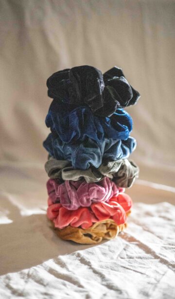 Scrunchies gestapelt 90er