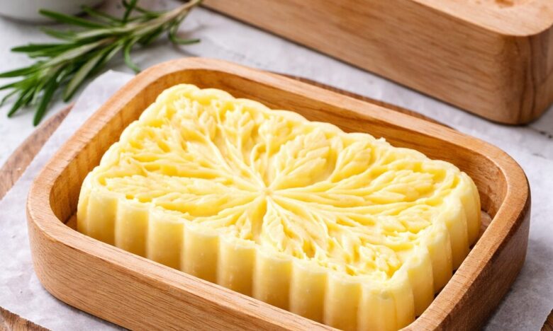 Butter selber machen in Holzform